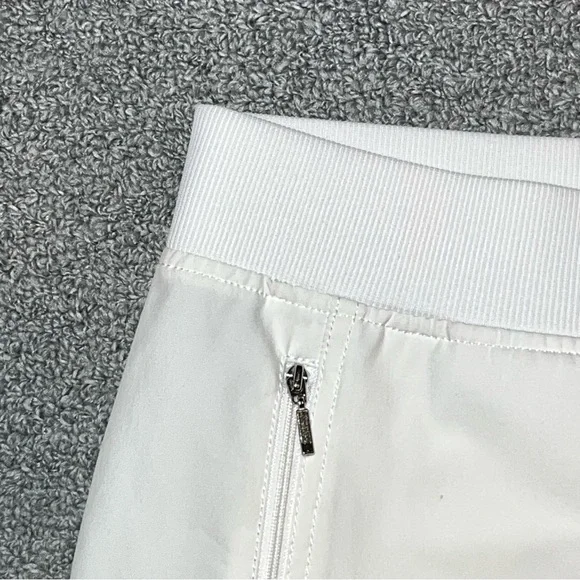 Zenergy By Chico’s Pants Womens 2 US 12 White Cropped Capri Stretch Activewear - Picture 3 of 10